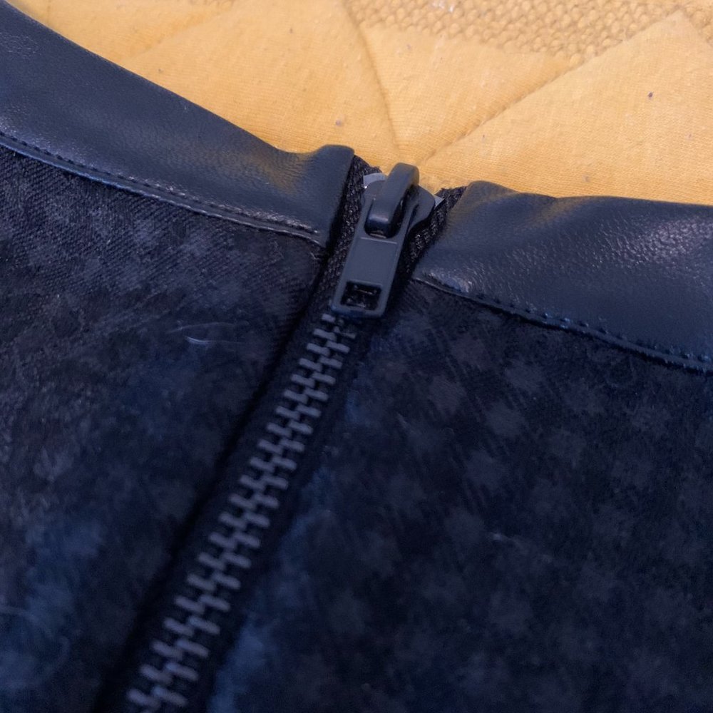 Walter Baker Sheath Dress - Pleather, Lace - Picture 4 of 7